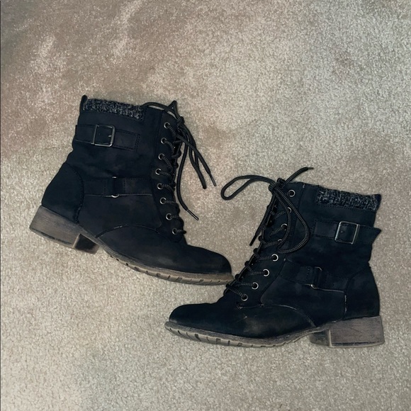 Shoes - Black Combat Boots